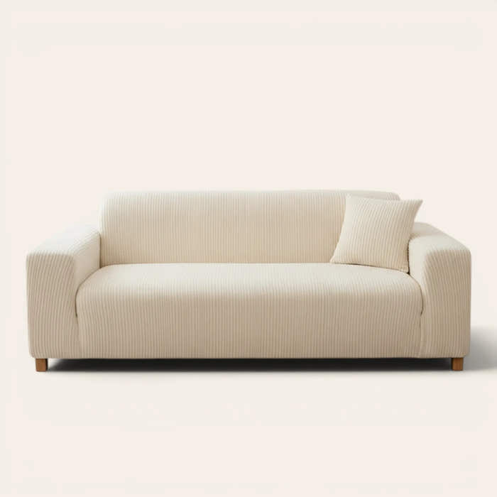 Sofa Cover – Corduroy – Cream Whisper