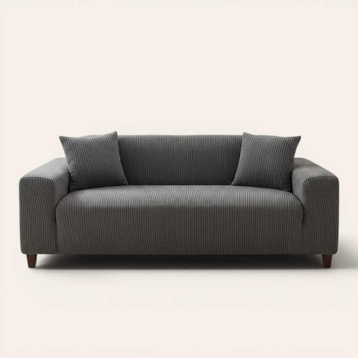 Sofa Cover – Corduroy – Graphite Shadow