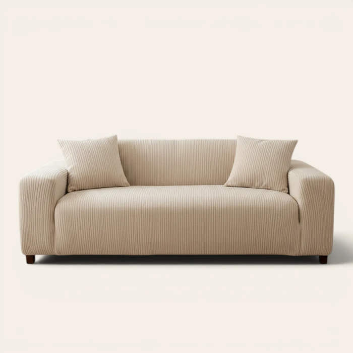 Sofa Cover – Corduroy – Linen Beige