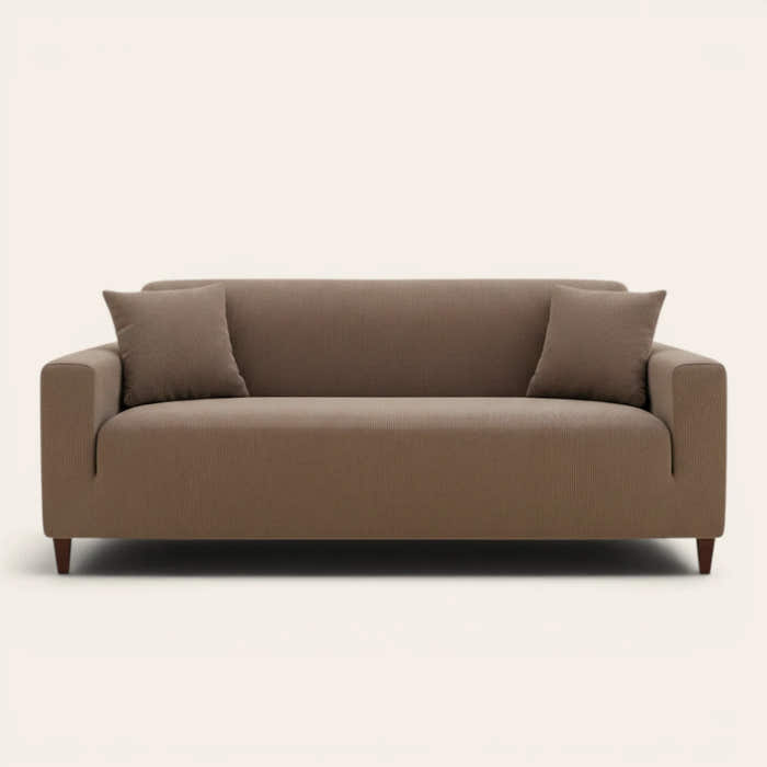 Sofa Cover – Corduroy – Mocha Brown