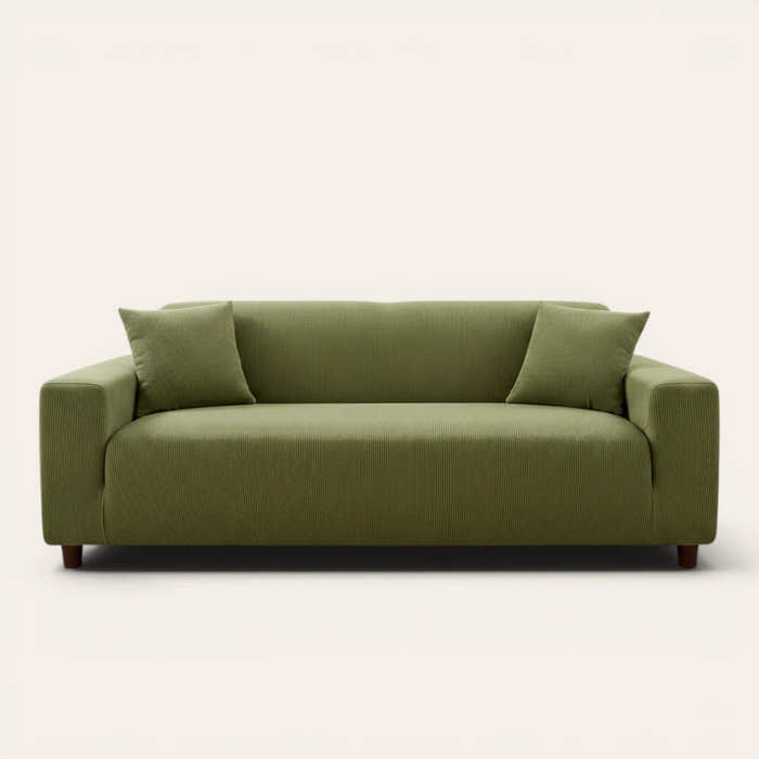 Sofa Cover – Corduroy – Olive Green