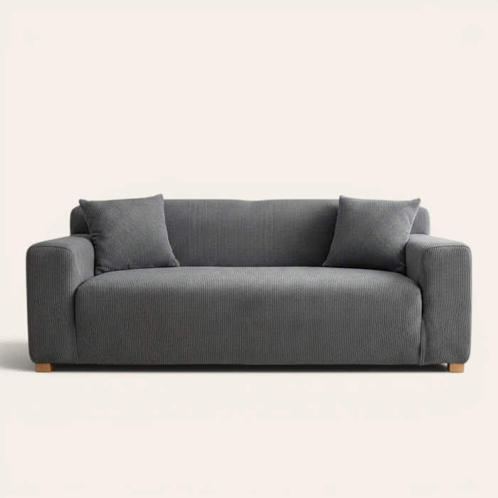 Sofa Cover – Corduroy – Steel Gray