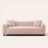 Sofa Cover – Ice Silk – Blush Petal