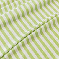 Macro close-up of the Mint Breeze ice silk fabric showing its fine striped weave