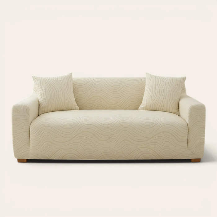Sofa Cover – Jacquard – Cream Beige