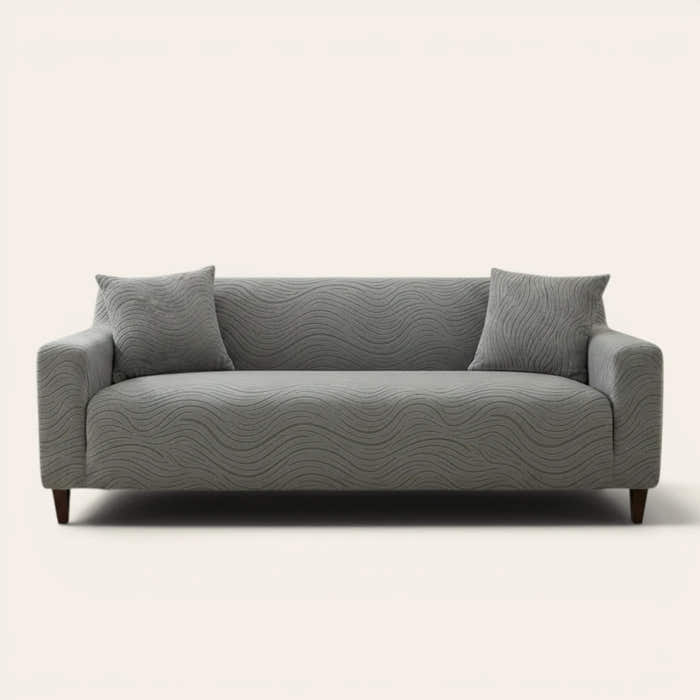Sofa Cover – Jacquard – Mist Grey