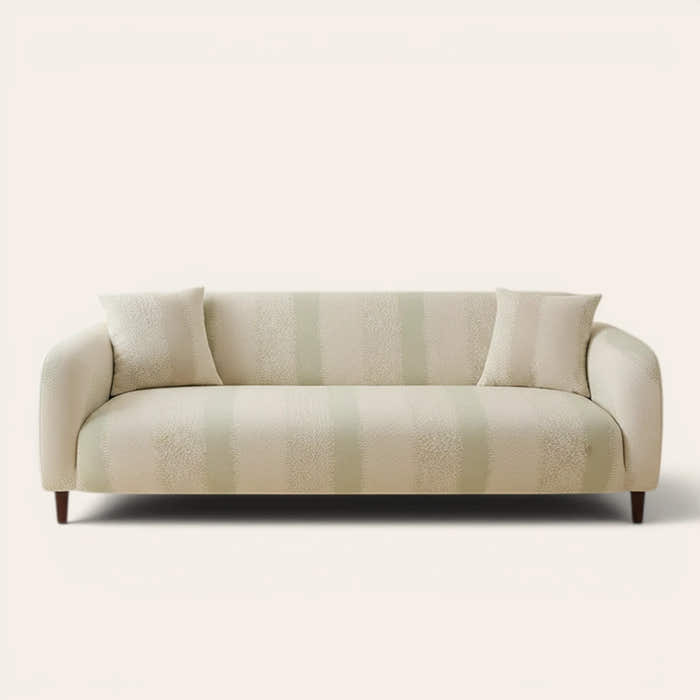 Sofa Cover – Jacquard – Sage Cream