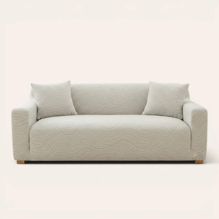 Sofa Cover – Jacquard – Soft Ivory