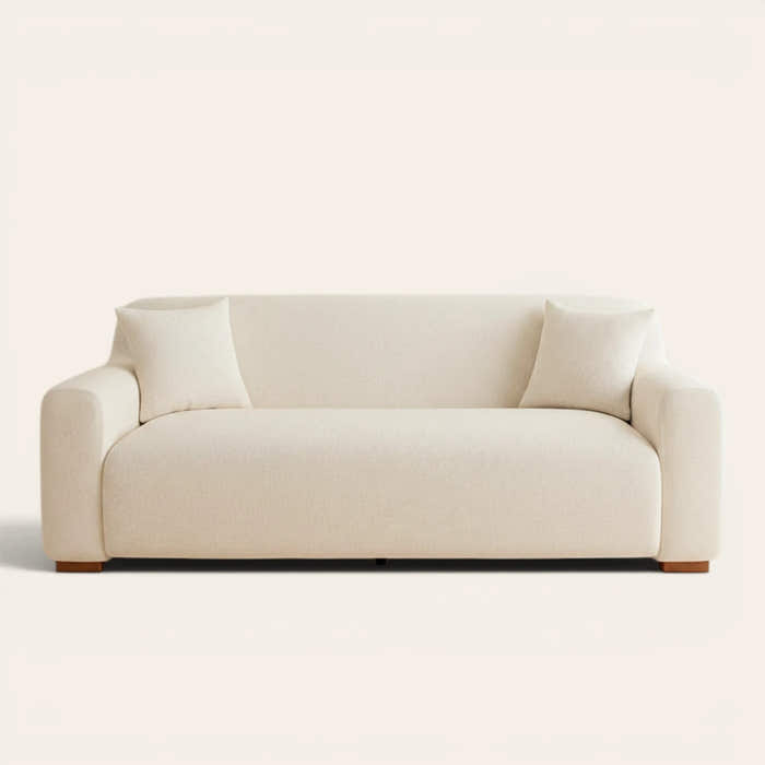 Sofa Cover – Knit – Cream Linen