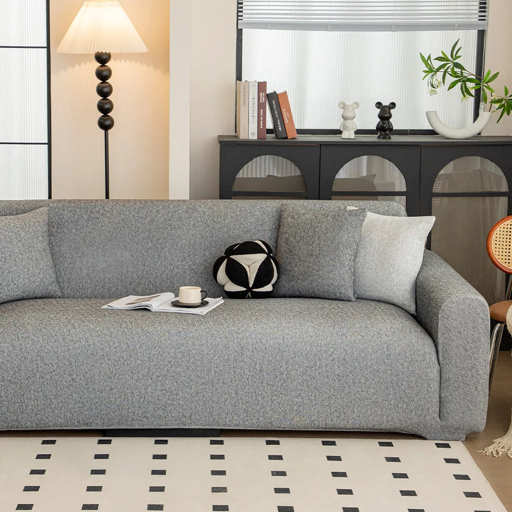 Sofa Cover – Knit – Stone Grey