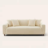 Sofa Cover – Quilted – Cream Ivory