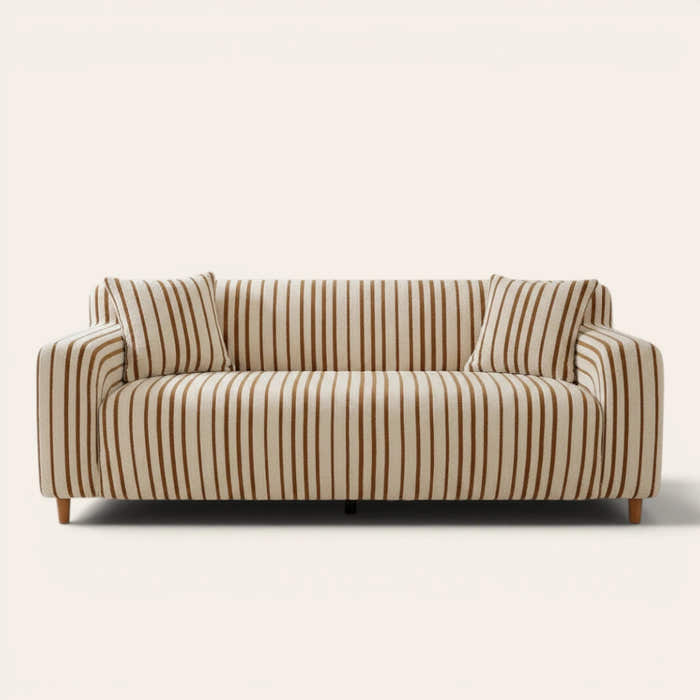Sofa Cover – Striped – Caramel Stripe