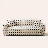 Sofa Cover – Teddy – Cream Black