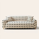 Sofa Cover – Teddy – Cream Black