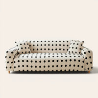 Sofa Cover – Teddy – Cream Black