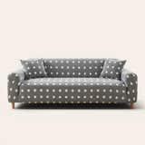 Sofa Cover – Teddy – Grey Snow