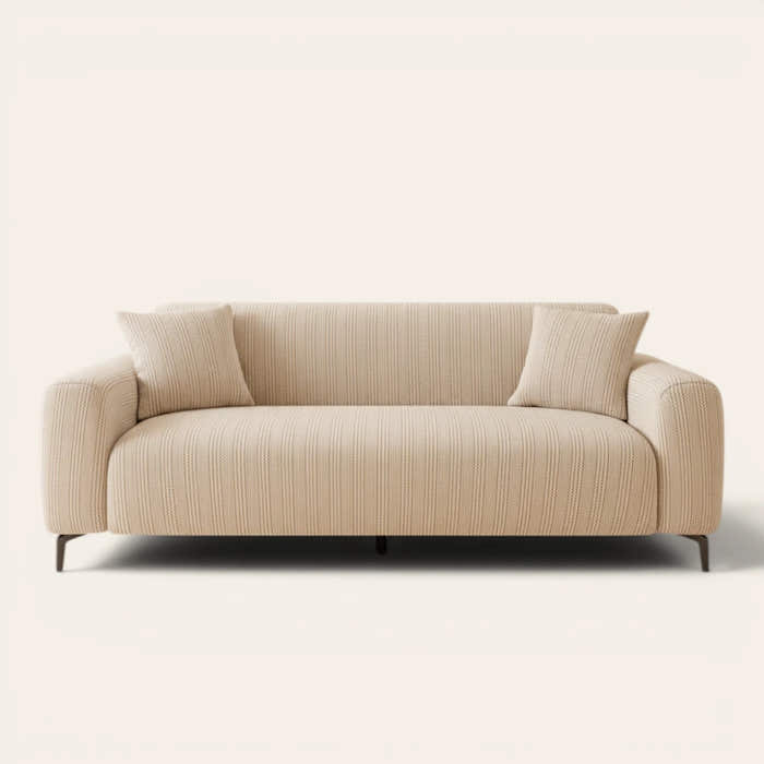 Sofa Cover – Waffle – Almond Cream