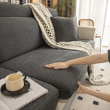 Sofa Cushion Cover – Knit – Charcoal Shade , photo 6