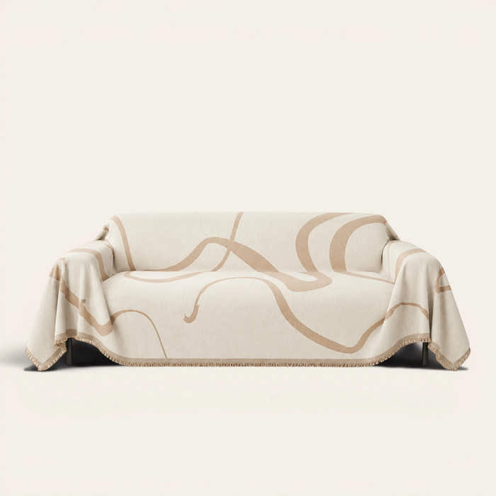 Sofa Throw – Abstract Muse – Earth Trace