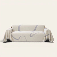 Sofa Throw – Abstract Muse – Monochrome Wave