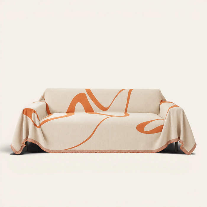 Sofa Throw – Abstract Muse – Sunset Stream
