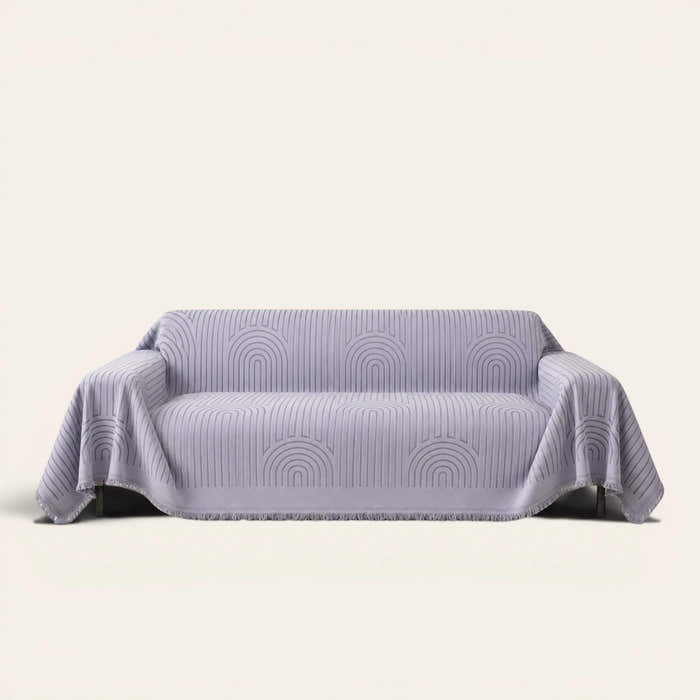 Sofa Throw – Arcane Ambiance – Misty Gray