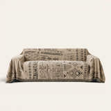 Sofa Throw – Artisan Glyph – Sand Beige