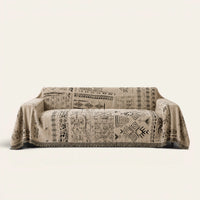 Sofa Throw – Artisan Glyph – Sand Beige