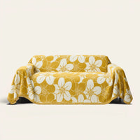 Sofa Throw – Bloom Elegance – Golden Bloom