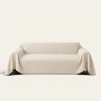Sofa Throw – Breeze Lattice – Ivory Pearl