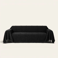 Sofa Throw – Classic Striped – Ebony Elegance