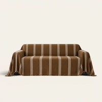 Sofa Throw – Classic Striped – Mocha Harmony
