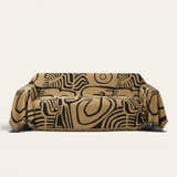 Sofa Throw – Contemporary Tribal – Ebony Sand