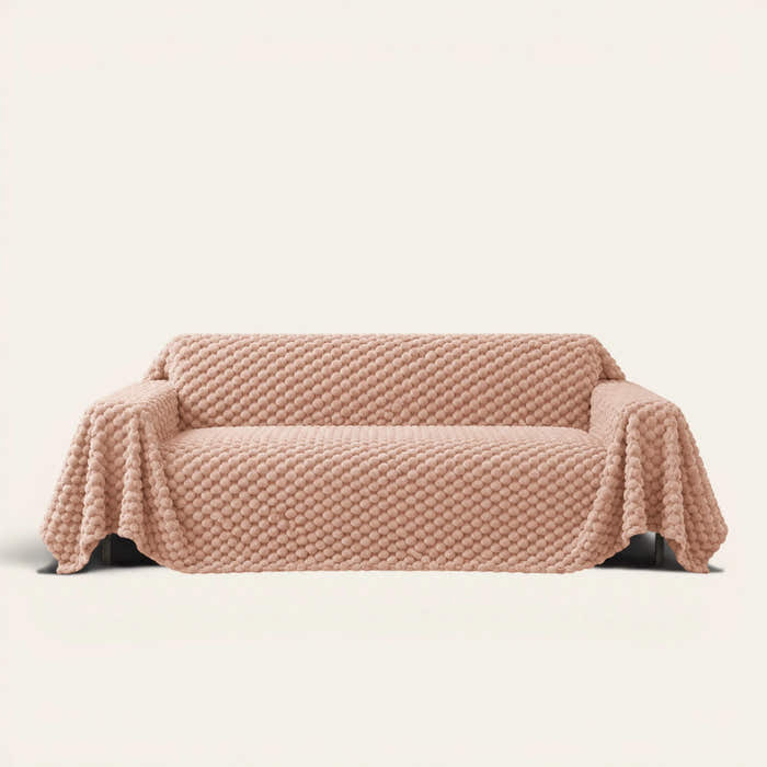 Sofa Throw – Cozy Chic – Blush Pink