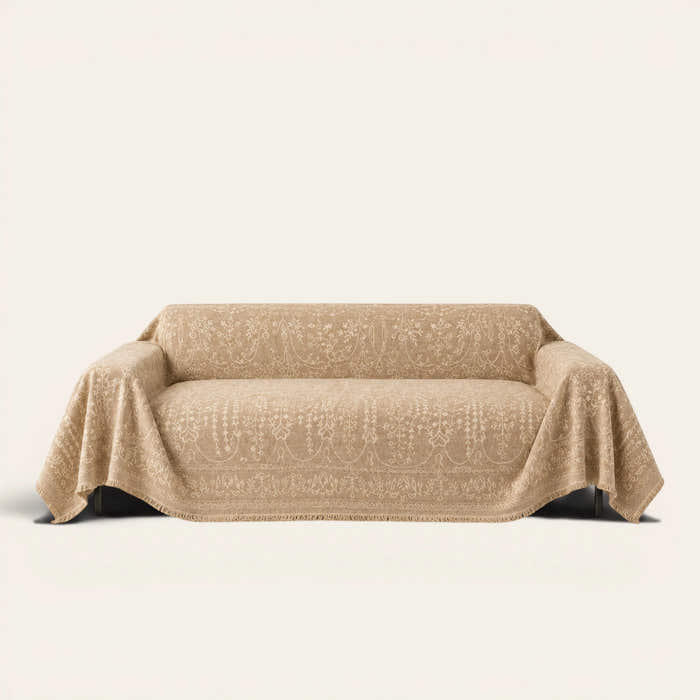 Sofa Throw – French Vintage – Oat Beige