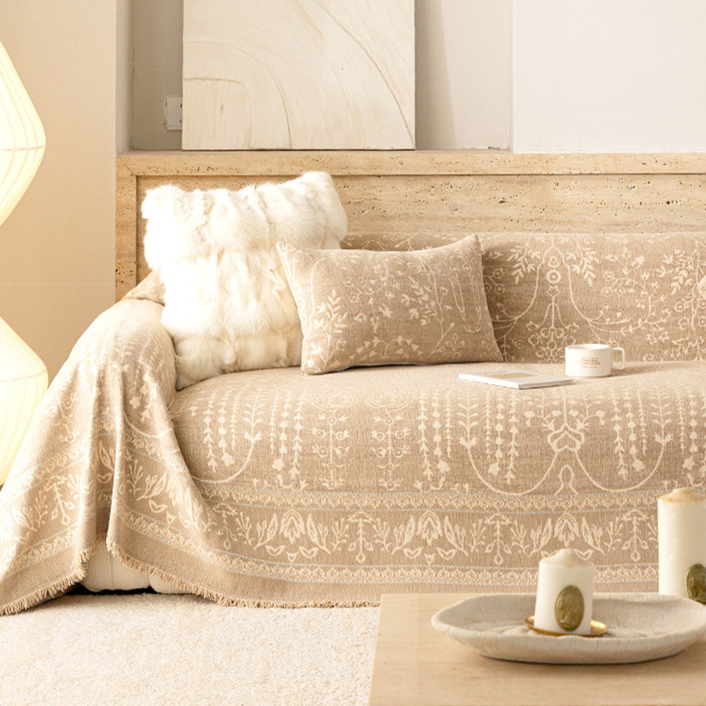 Sofa Throw – French Vintage – Oat Beige