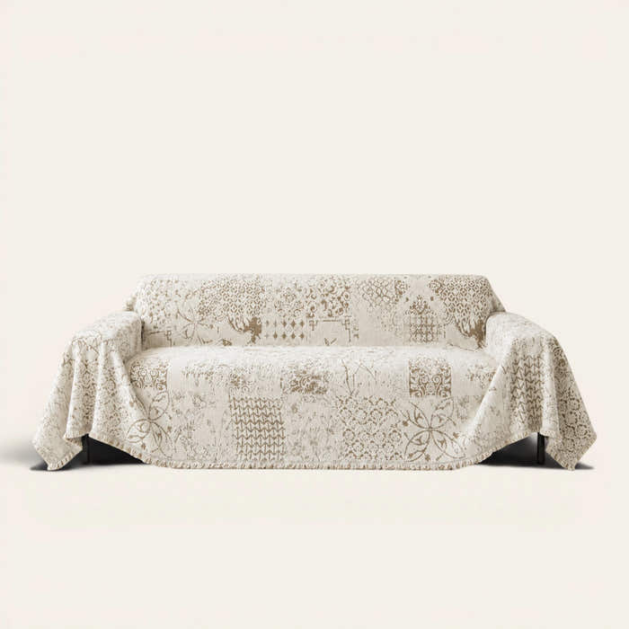 Sofa Throw – Luxe Heritage – Cream Latte