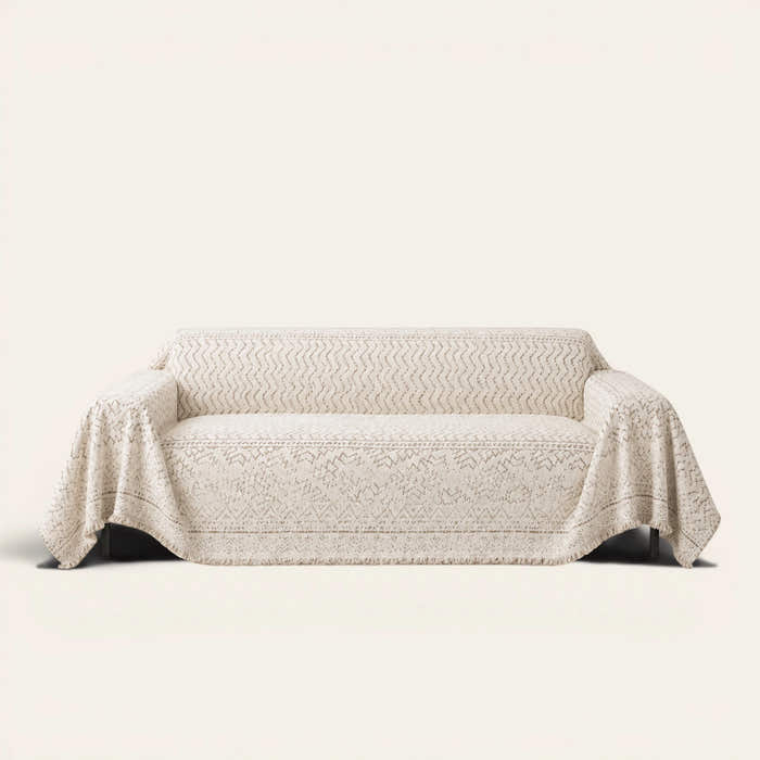 Sofa Throw – Luxe Heritage – Oat Ivory