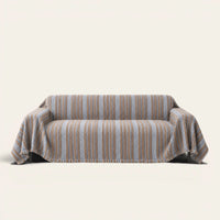Sofa Throw – Metro Stripe – Slate Blue