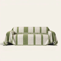 Sofa Throw – Modern Stripe – Forest Green