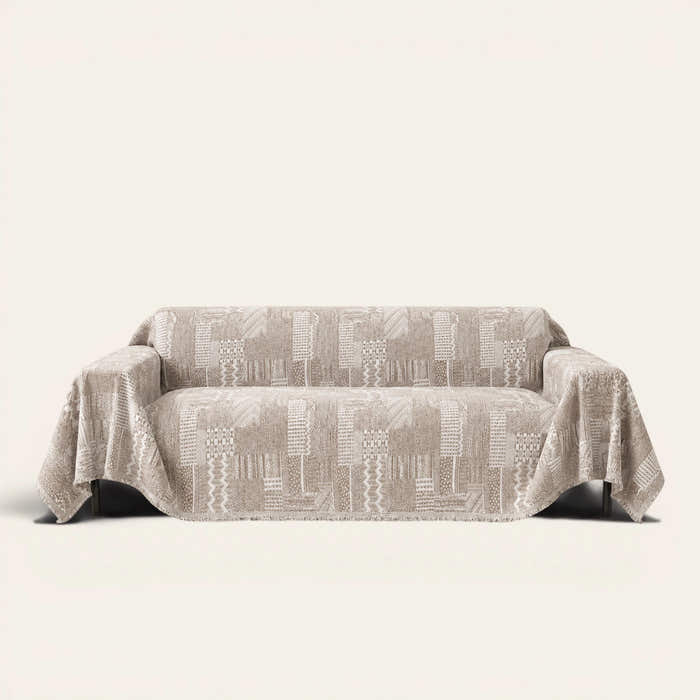 Sofa Throw – Modern Washed – Latte Beige
