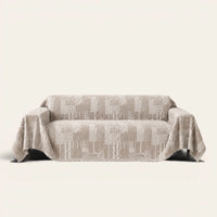 Sofa Throw – Modern Washed – Latte Beige