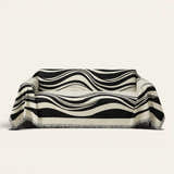 Sofa Throw – Modern Wave – Monochrome Wave