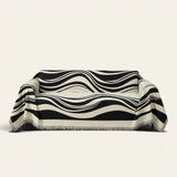 Sofa Throw – Modern Wave – Monochrome Wave
