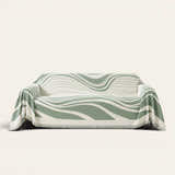 Sofa Throw – Modern Wave – Verdant Flow